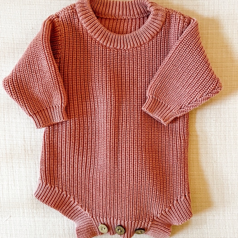 Knit Romper Bodysuit (Worn Once)